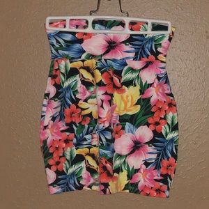PINK Victoria’s Secret Floral Mini Skirt XS